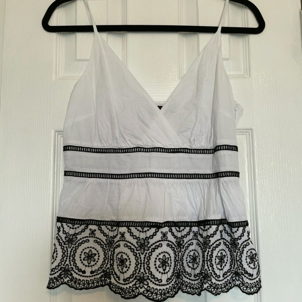 Banana Republic Eyelet Tiered Tanktop